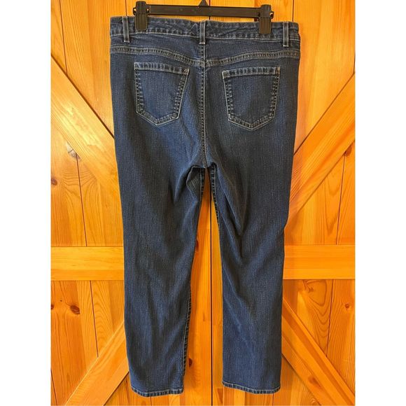 Bandolino Jeans Women's Caroline Slim Straight Stretch Denim Blue Sz 14 (1824) - Picture 4 of 7